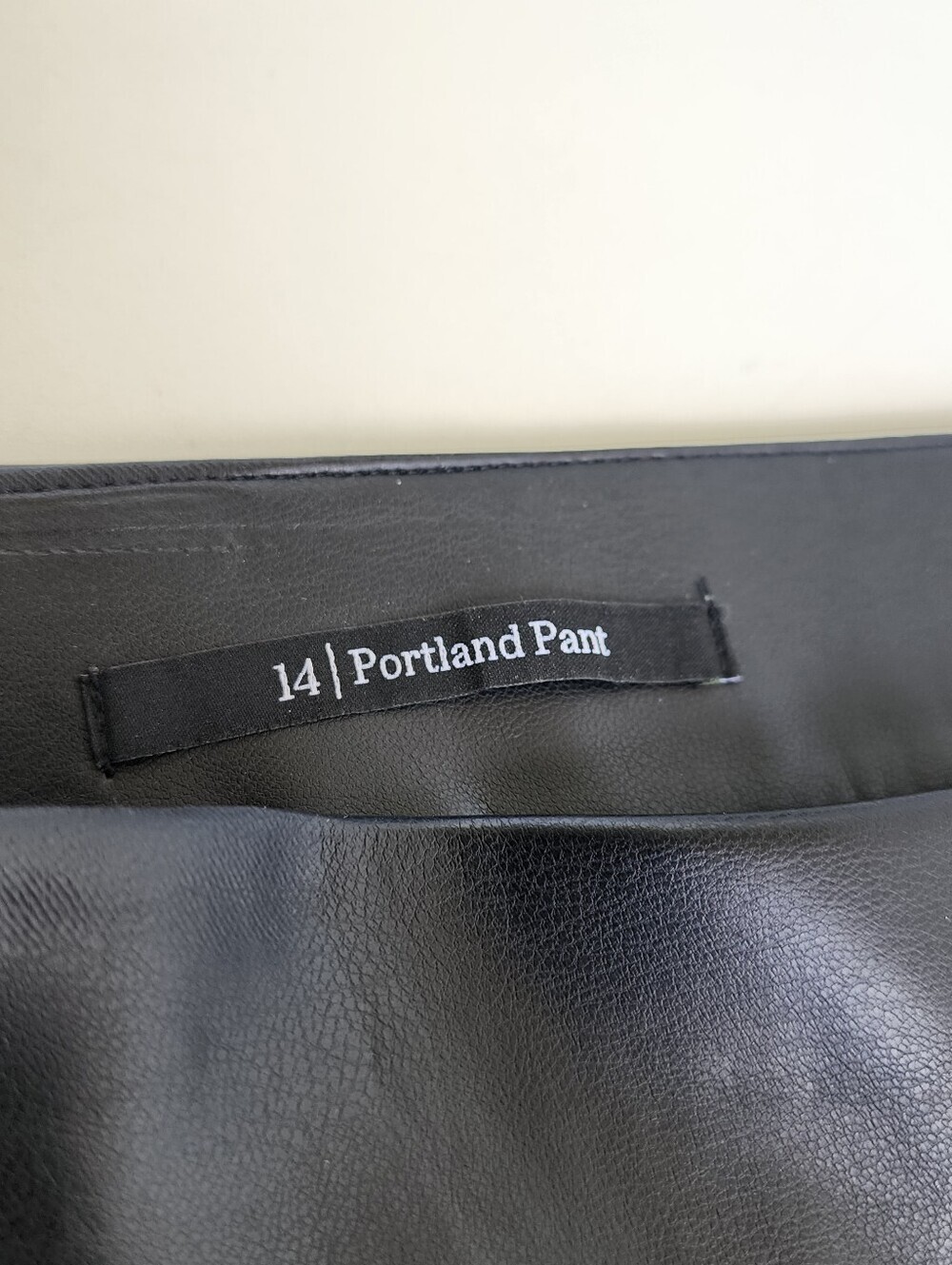 Talbots Portland Faux Leather Leggings Womens Skinny Pants Stretch Black Sz 14 - Picture 8 of 16